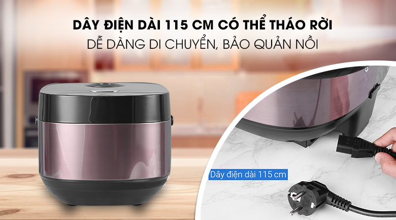 Dây điện nồi cơm điện tử Ava TP40-CT01E 1.8 lít