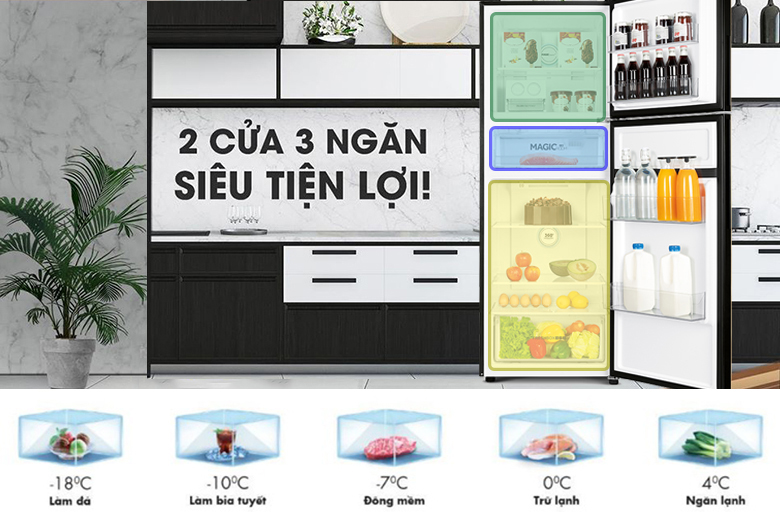 Tủ lạnh AQUA Inverter 291 lít AQR-T329MA(GB)