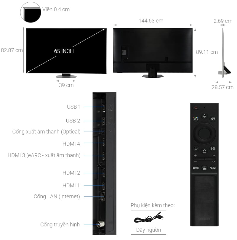 Smart Tivi Neo QLED 4KSamsung QA65QN85B