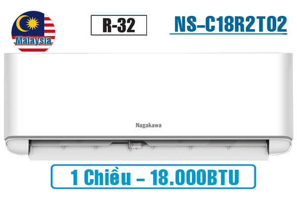 điều hòa nagakawa 18000btu 1 chiều ns-c18r2t02